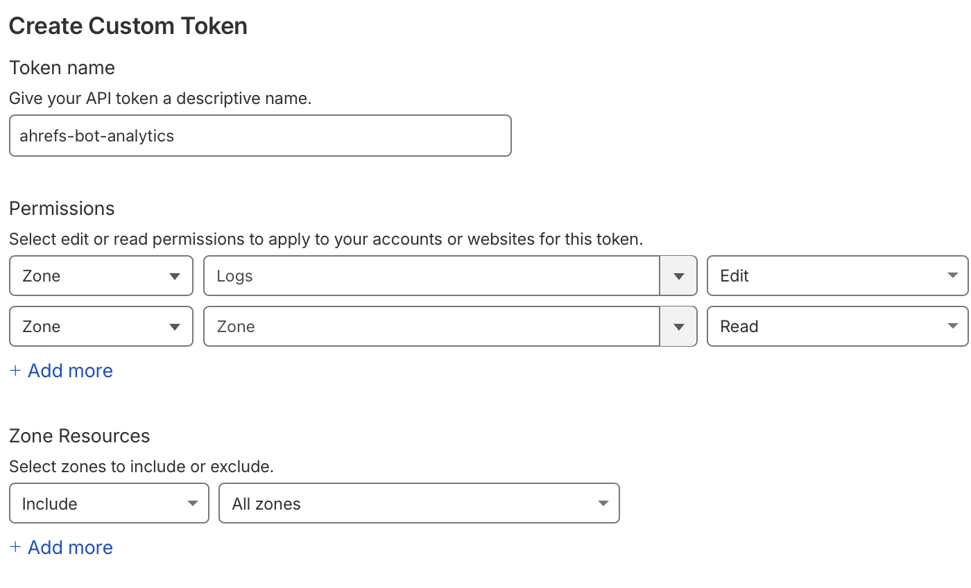 Token Configuration